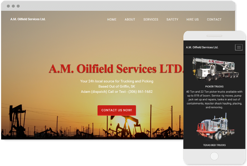 Am Oilfield Website Responsive