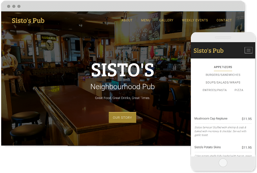 Sistos Website Responsive